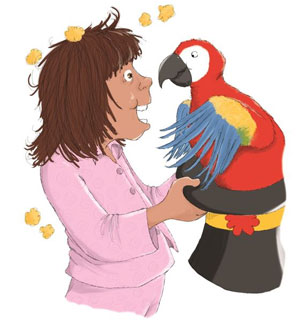illustration from Popcorn and Parrots by Brenda Kearns